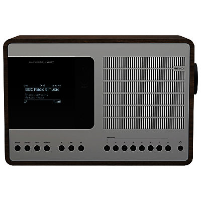 Revo SuperConnect DAB, FM & Internet Radio with Spotify, DLNA and Bluetooth Walnut/Silver